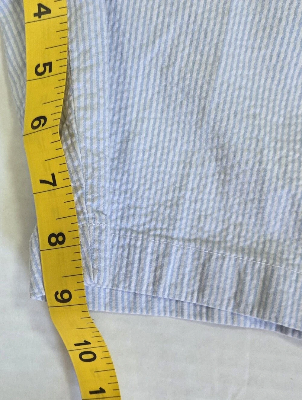 Vineyard Vines Seersucker Pinstripe Breaker Shorts Size 30 Blue/White Preppy